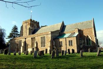 Roxton church from the south-east March 2007